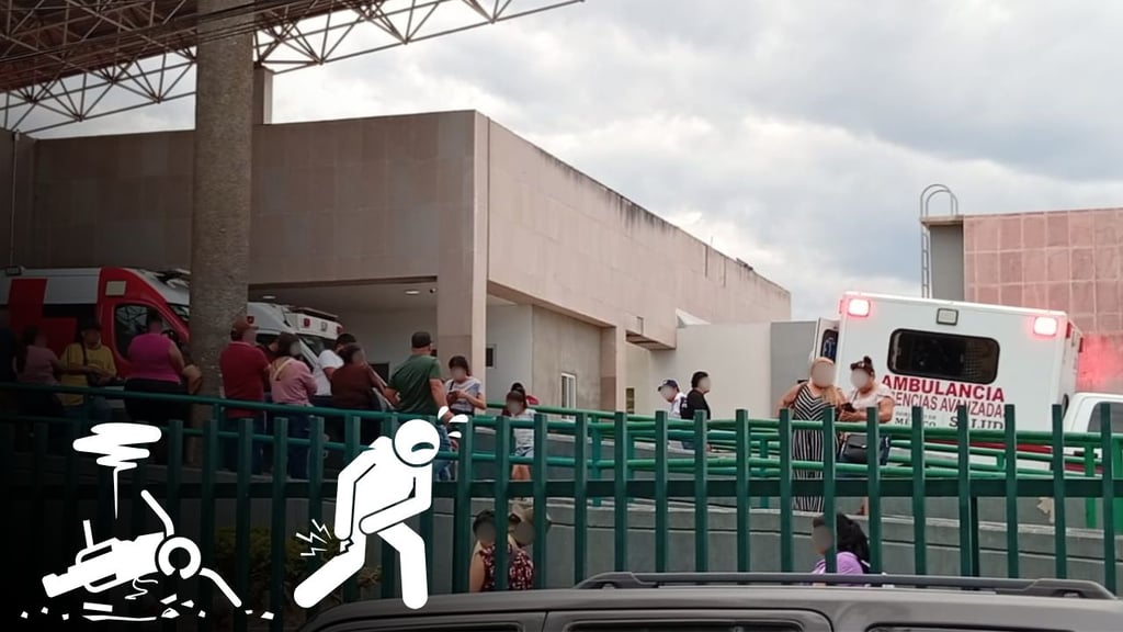 Motociclista sufre probable fractura de cadera tras accidente en Nuevo Ideal