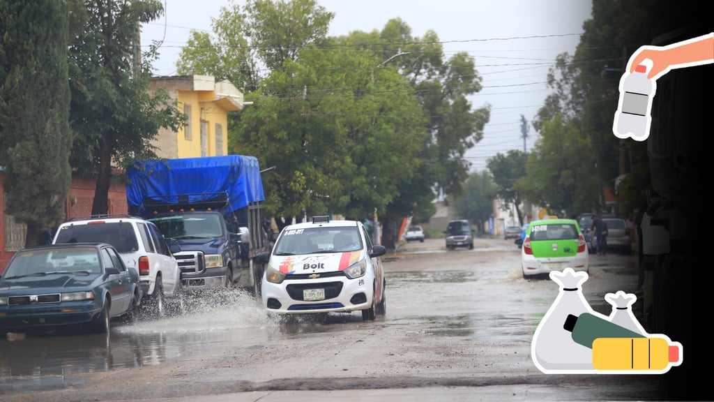 Llaman a no tirar basura para evitar alcantarillas tapadas y encharcamientos en Durango