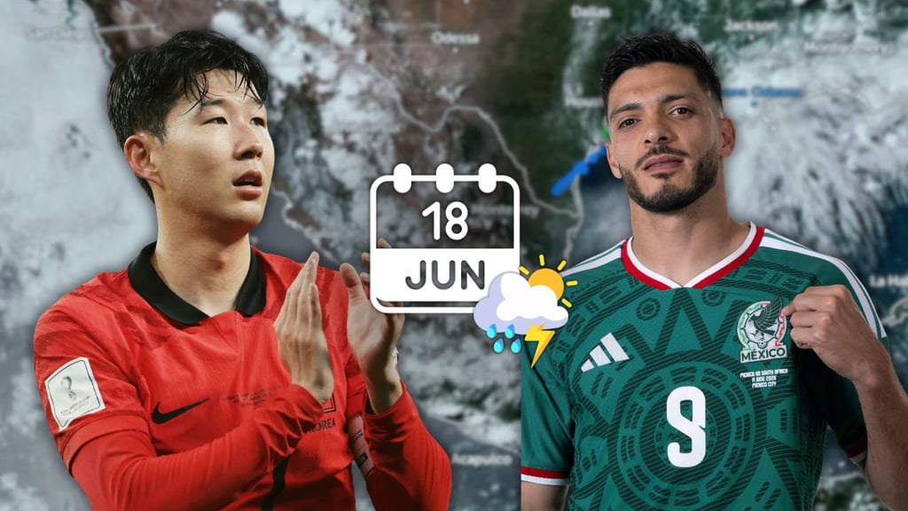 ¡Toma precauciones! Así estará el clima durante el México vs Corea del Sur
