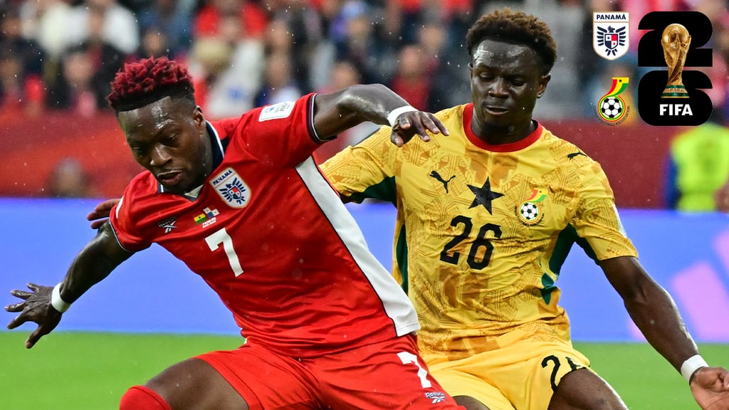 Mundial 2026: Caleb Yirenkyi frena la ilusión de Panamá y da agónico triunfo a Ghana en el 95