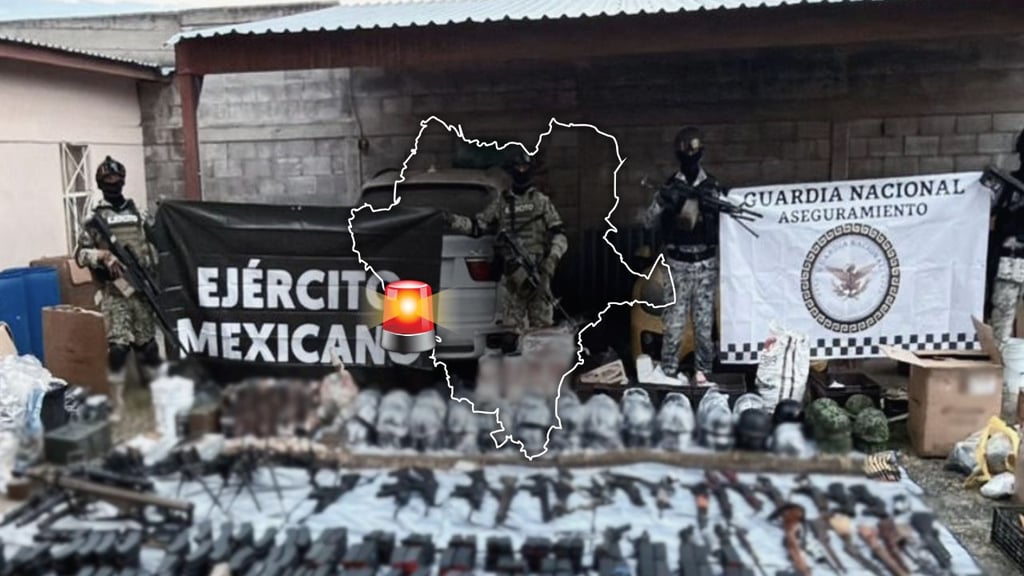 Gabinete de Seguridad confirma aseguramiento de arsenal y vehículos en operativo de Durango