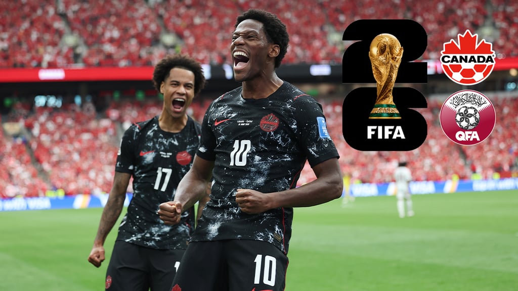 Mundial 2026: Canadá aplasta 6-0 a Qatar con un triplete histórico del delantero Jonathan David