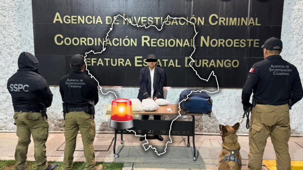 Aseguran 15 kilos de metanfetamina y detienen a una persona en Cuencamé