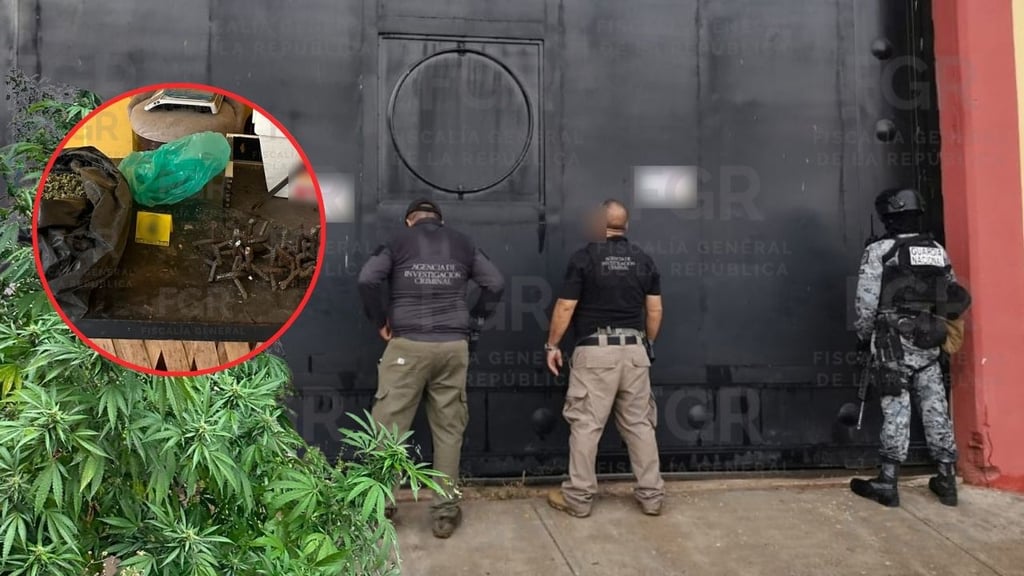 Fuerzas federales catean inmueble en Durango; aseguran droga, cartuchos y ponchallantas