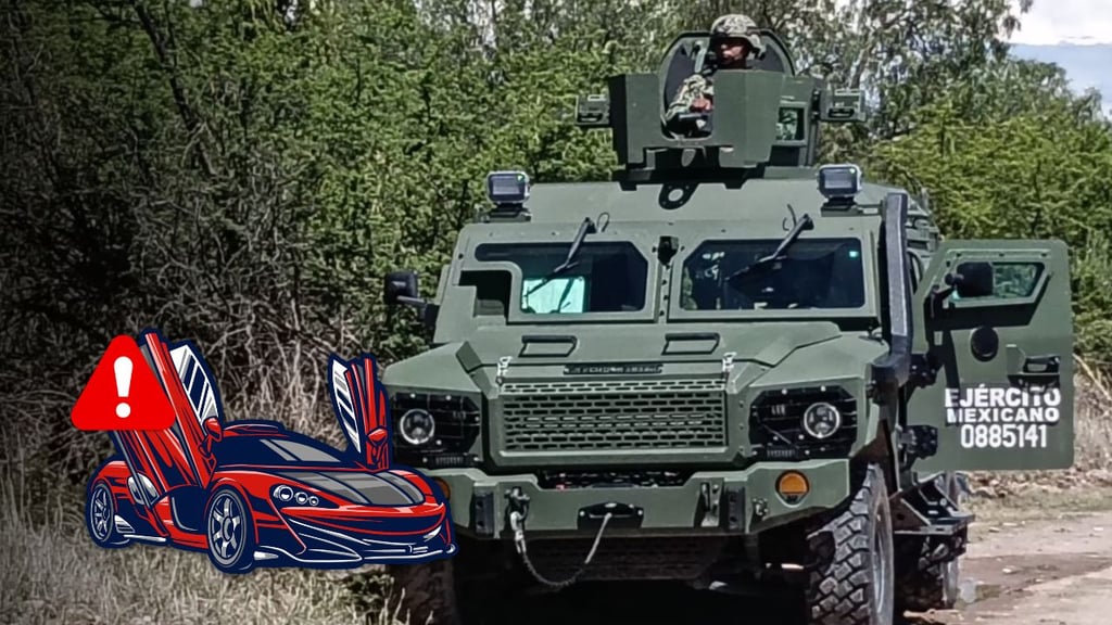 Decomisan convoy de autos de lujo en Hacienda San Lorenzo de Durango capital