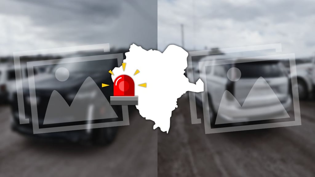 Estos son los vehículos polarizados y sin placas decomisados en Hacienda San Lorenzo | FOTOS
