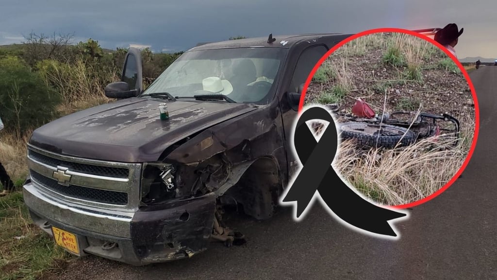 Camioneta invade carril e impacta de frente a motociclista de 15 años de edad; murió después