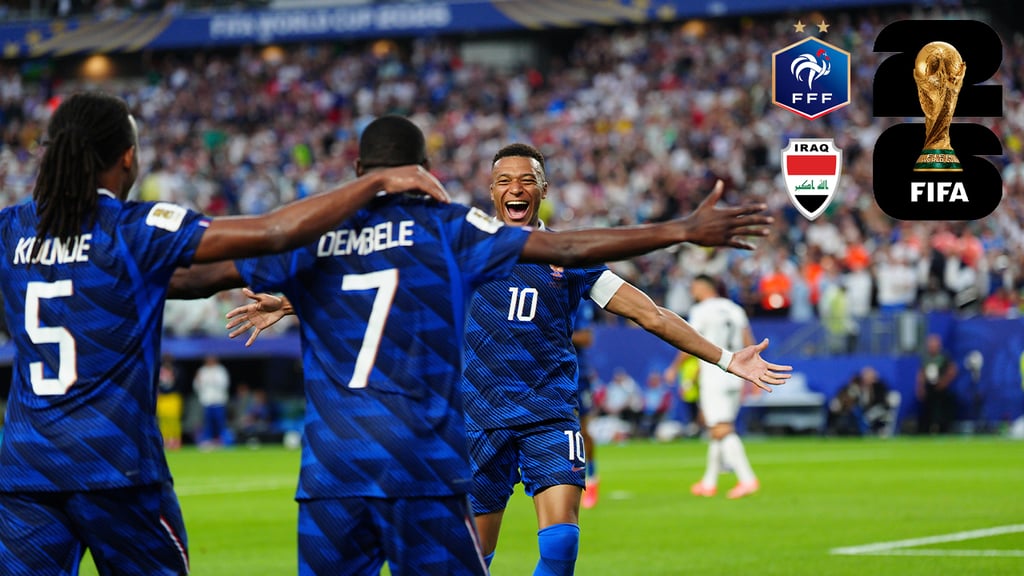 Mundial 2026: Francia vence con un paso firme a Irak y sella su boleto a la siguiente ronda