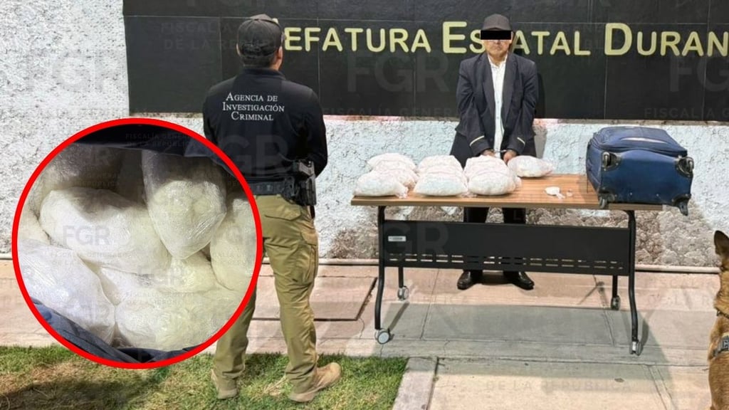 Hombre detenido con cristal en autobús de pasajeros en Cuencamé, es vinculado a proceso