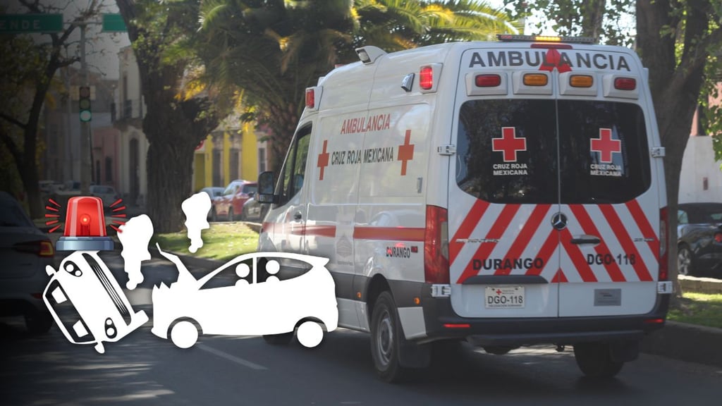 Conductor ingresa a hospital privado de Durango tras choque en Vicente Guerrero
