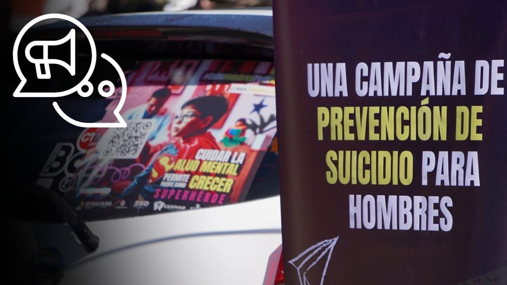 'Es de hombres pedir ayuda': lanzan campaña en Durango para prevenir suicidios