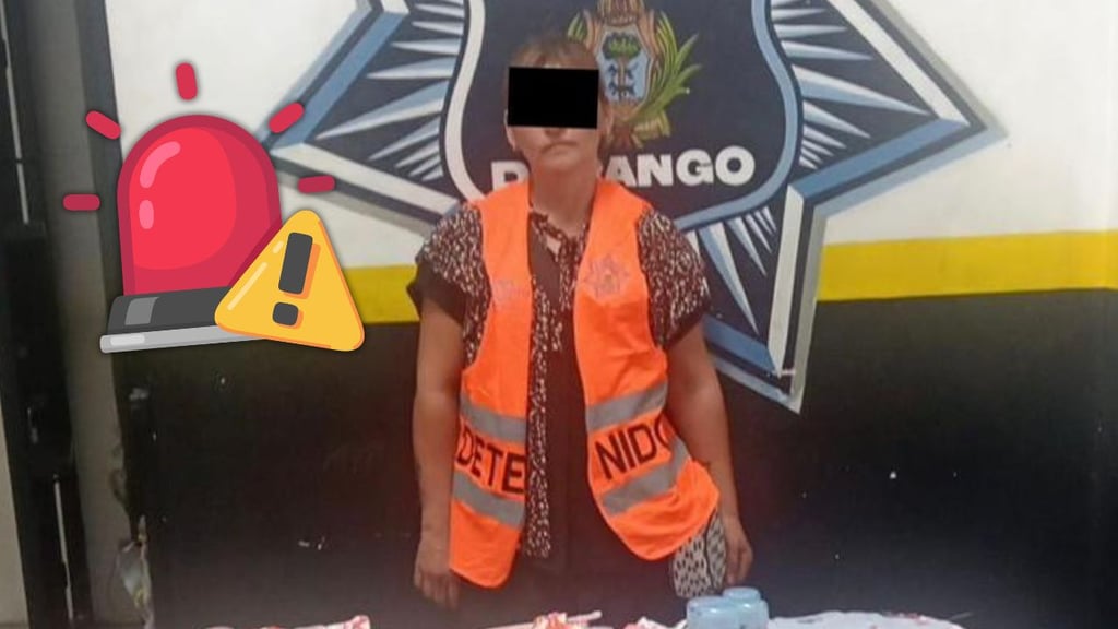 Mujer es detenida por presunto robo en tienda de autoservicio en Durango