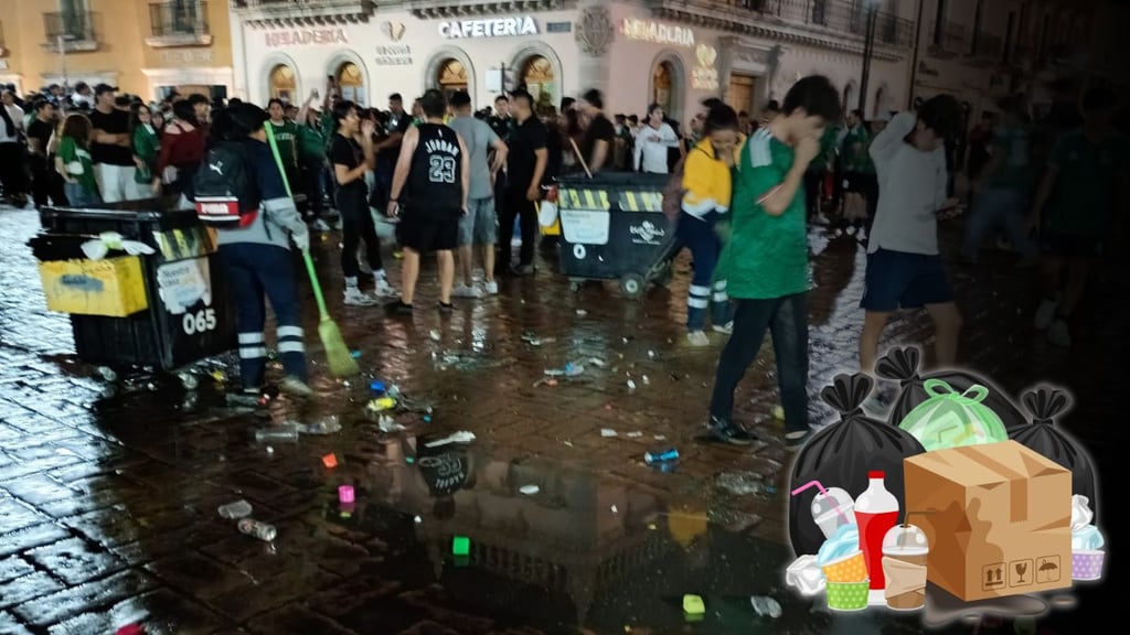 Recolectaron cinco toneladas de basura en Durango tras celebración por la Selección Mexicana
