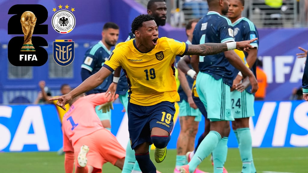 Mundial 2026: Ecuador firma una gesta heroica al remontar y vencer 2-1 a Alemania en Nueva York