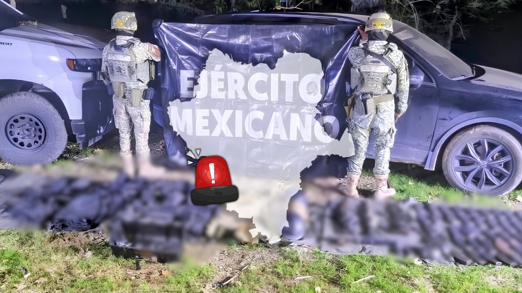 Ejército localiza arsenal y vehículos robados en la sierra de Vicente Guerrero