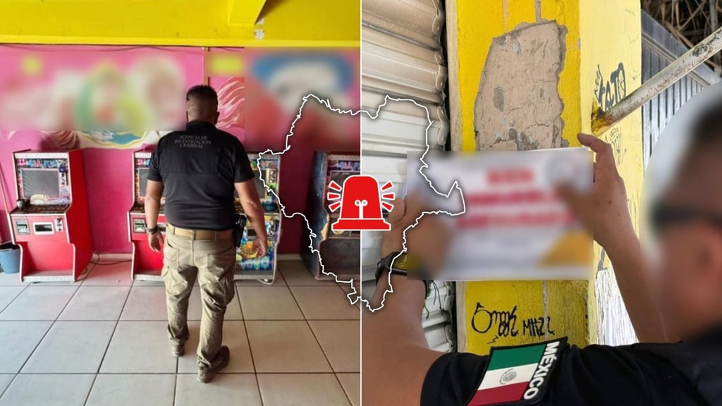 Asegura FGR nueve máquinas tragamonedas durante cateo en la ciudad de Durango