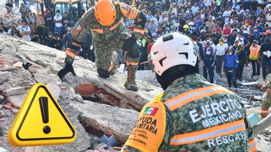 Ejército Mexicano salva a niño entre escombros durante labores de rescate en Venezuela