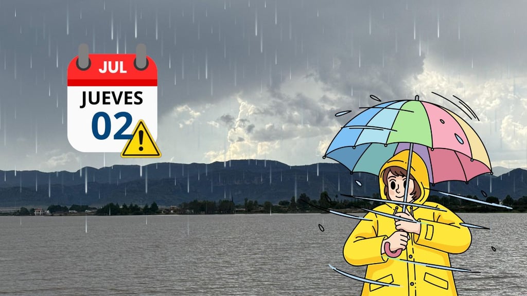 ¿Hoy sí llueve en Durango capital? Este es el pronóstico del SMN para el 2 de julio