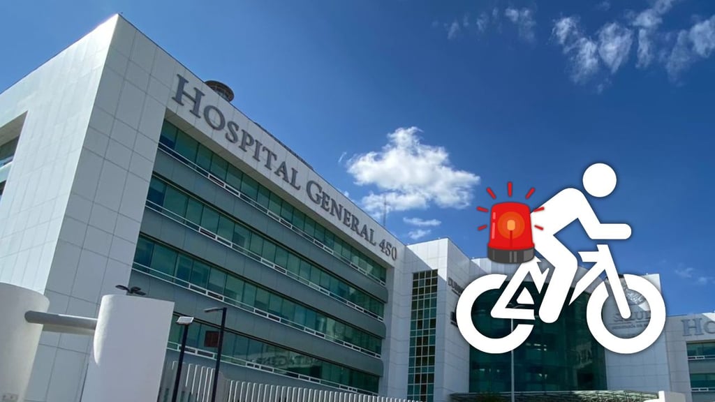 Ciclista ingresa al HG450 tras ser impactado por un vehículo en Canatlán