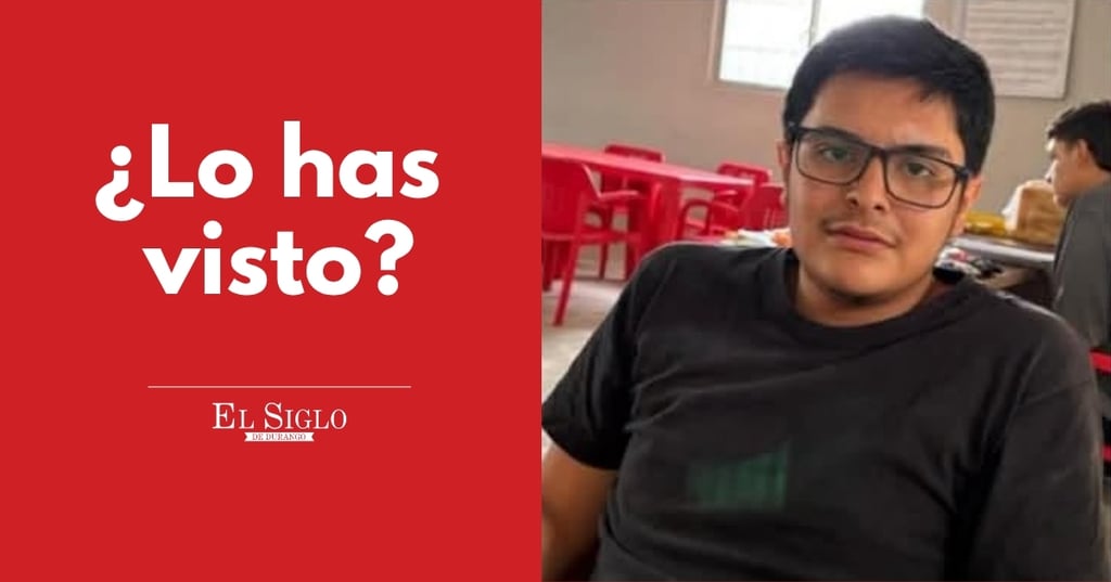 Buscan a menor de edad que fue visto por última vez en el poblado 15 de Octubre, en Durango