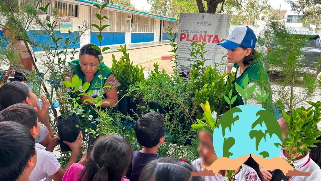 Aprovechan lluvias para reforestar escuelas en Durango