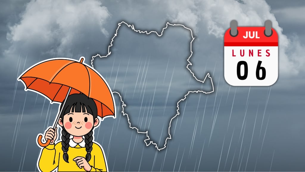 Lunes nublado y lluvioso en la ciudad de Durango: así será el clima HOY 6 de julio