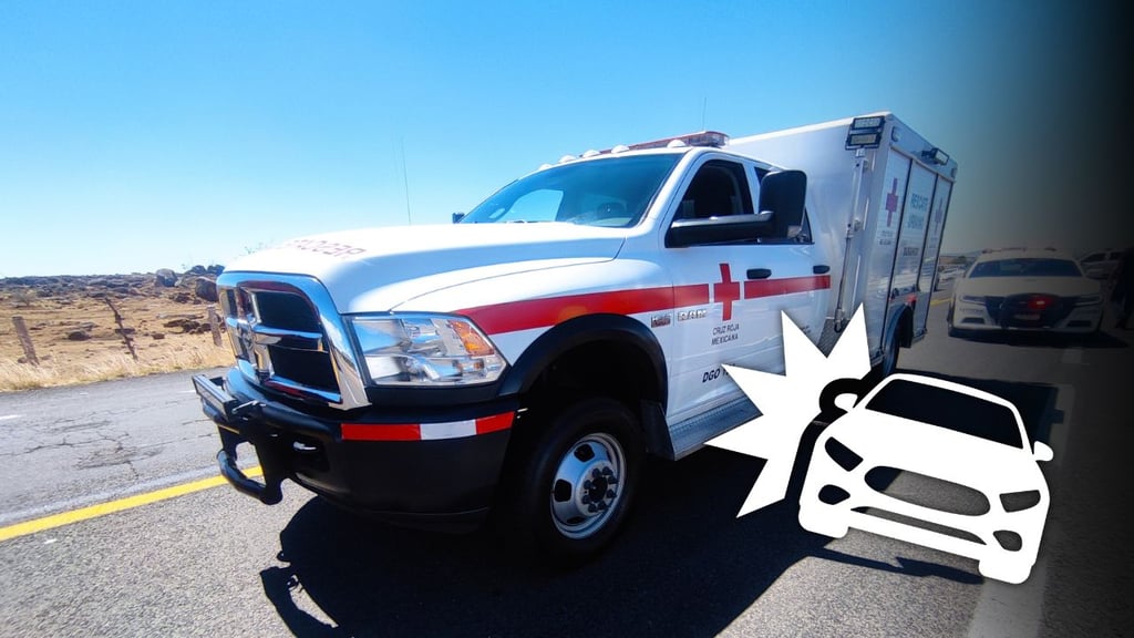 Conductor pierde el control y cae a una zanja en la carretera Durango-Mazatlán