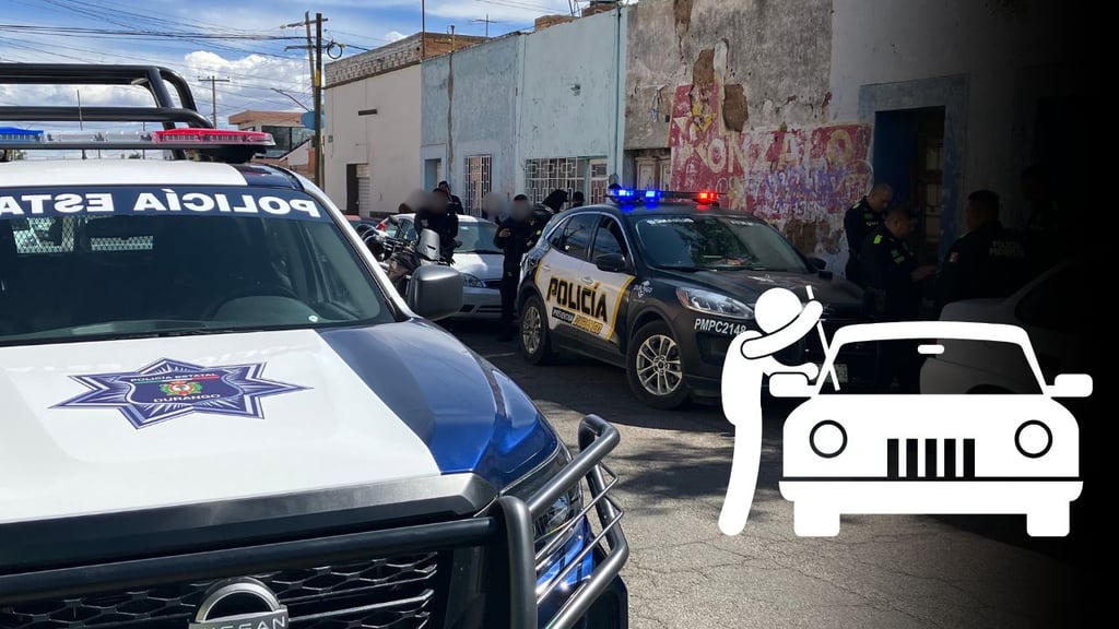 Siguen los robos en el Centro de Durango; hombre encuentra su coche sin batería