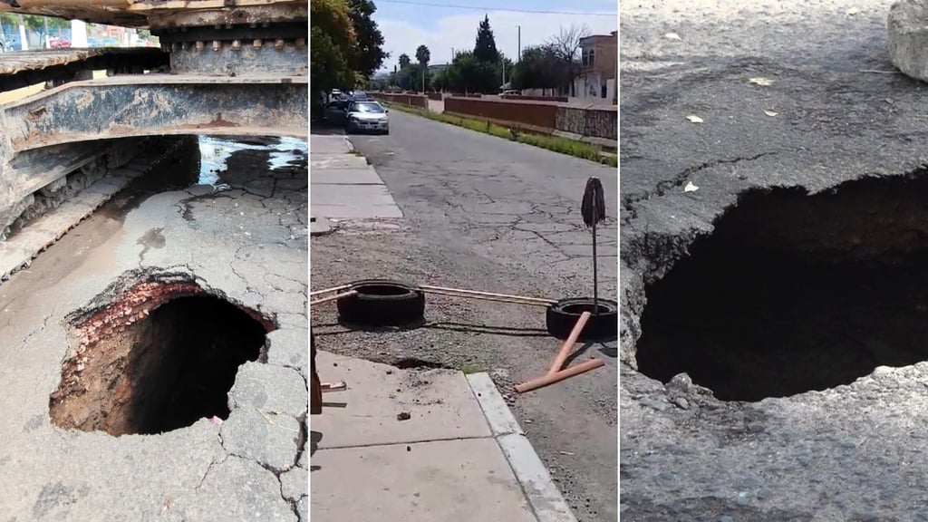 En los últimos días, se registraron al menos tres socavones en Durango