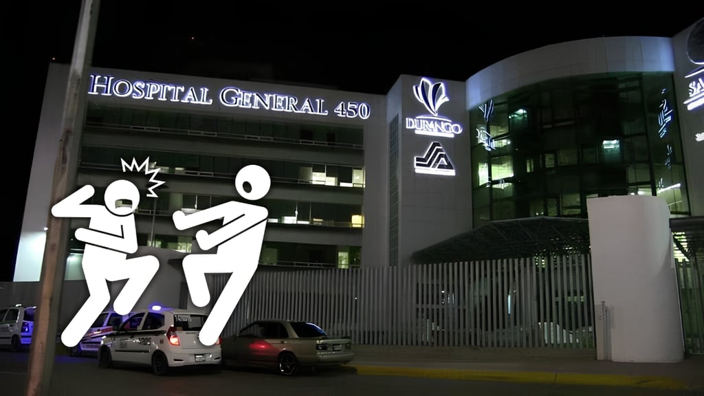 Hombre en estado de ebriedad ingresa al HG450 tras presunta agresión en poblado de Durango
