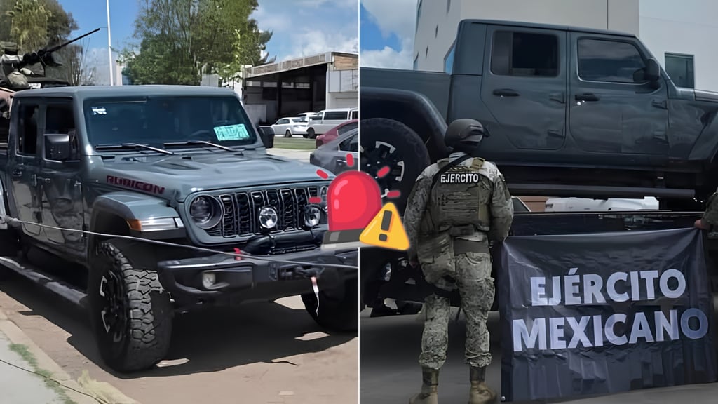 Ejército recupera en la ciudad de Durango una Jeep Rubicon con reporte de robo en Coahuila