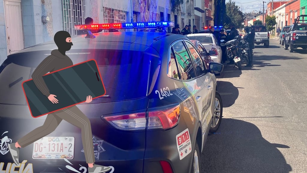 Sujeto le arrebata el celular a una adolescente, en pleno Centro de Durango