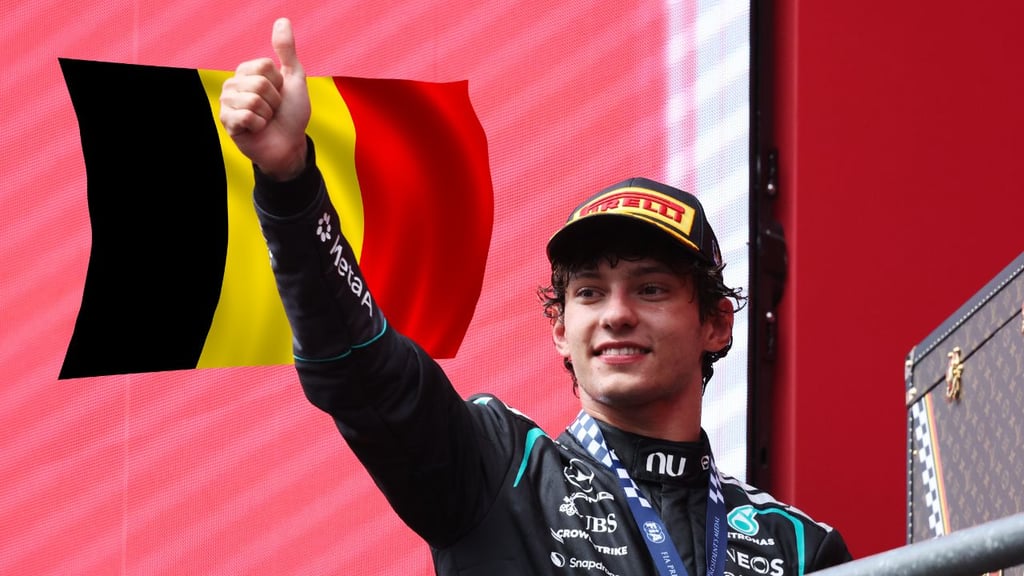 F1: Antonelli se lleva el Gran Premio de Bélgica y 'Checo' Pérez abandona