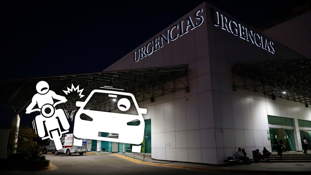 Menor de 16 años resulta lesionado tras choque entre moto y automóvil en la ciudad de Durango