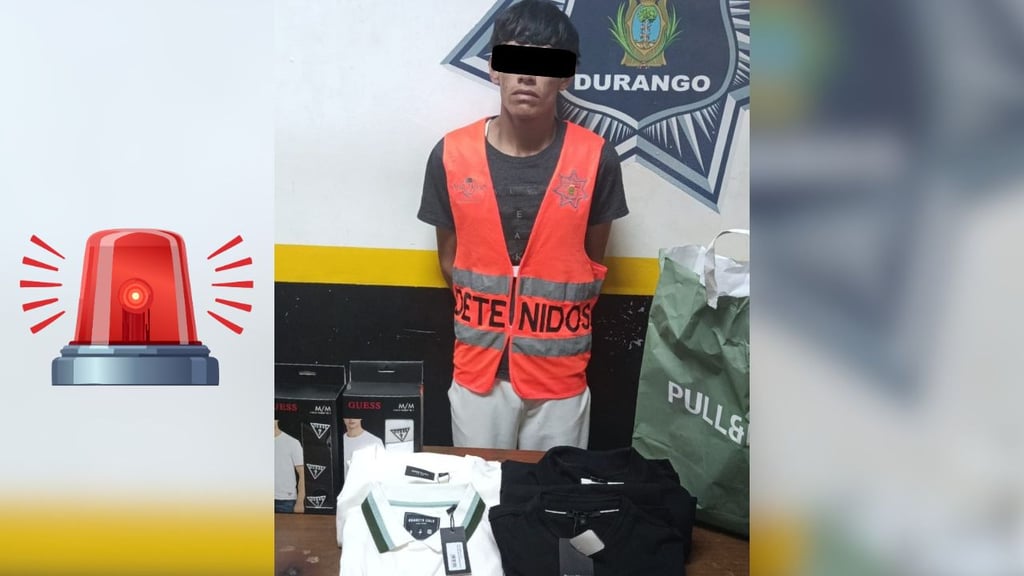 Adolescente fue detenido por presunto robo en Sears de Paseo Durango