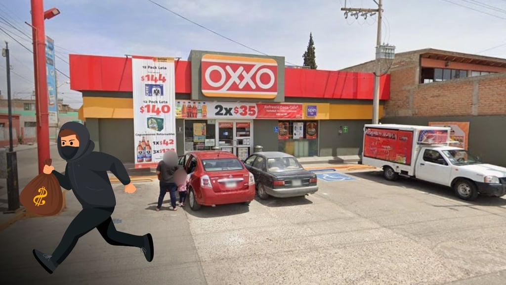 Con cuchillo, sujetos asaltan tienda de conveniencia en el fraccionamiento Aztlán, en Durango