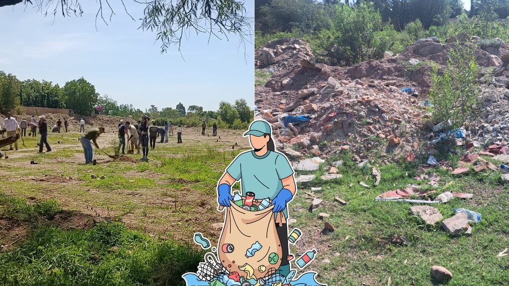 Conagua rescata terreno en El Pueblito donde se tiraba escombro y basura