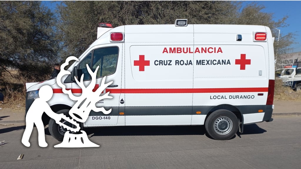 Hombre resulta lesionado mientras cortaba un árbol en Villas del Guadiana VI
