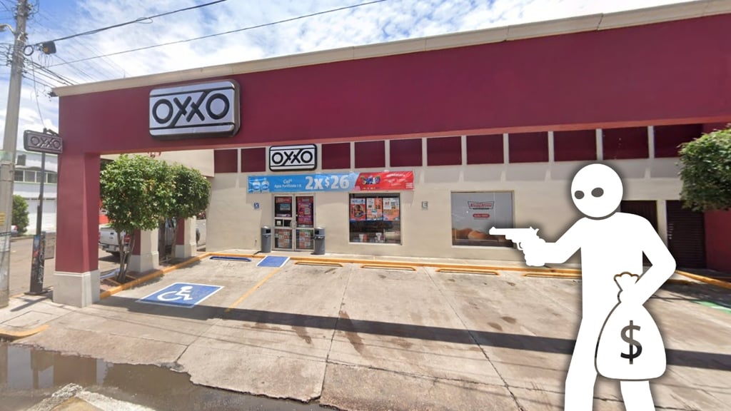 Asaltan con pistola un Oxxo en Zona Centro de Durango; ladrón huyó con dinero