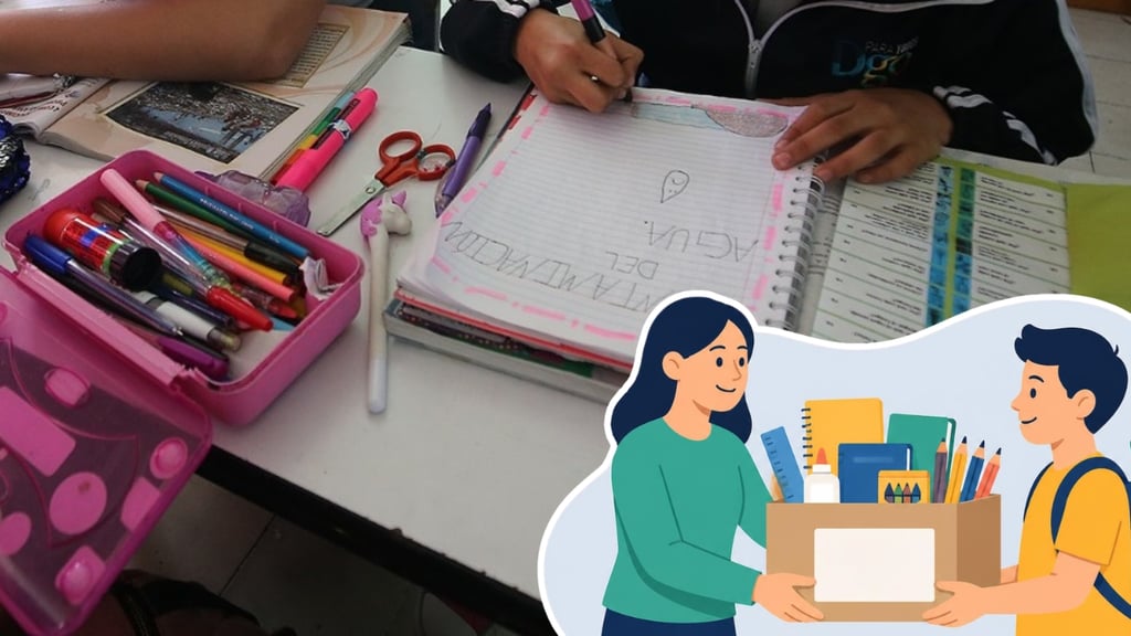Realizan colecta de útiles escolares para niños en situación vulnerable en Durango; así puedes ayudar