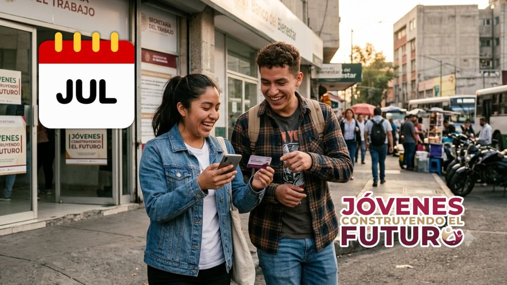Jóvenes Construyendo el Futuro 2026: ¿Qué día de julio pagan más de 9 mil 500 pesos?