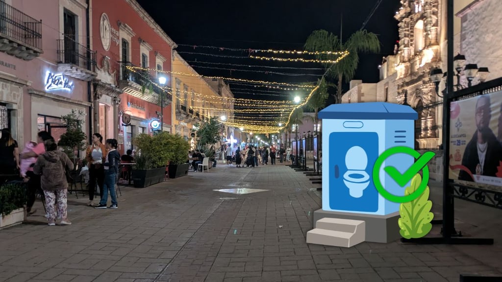 Buscan habilitar baños públicos en el Centro Histórico de Durango