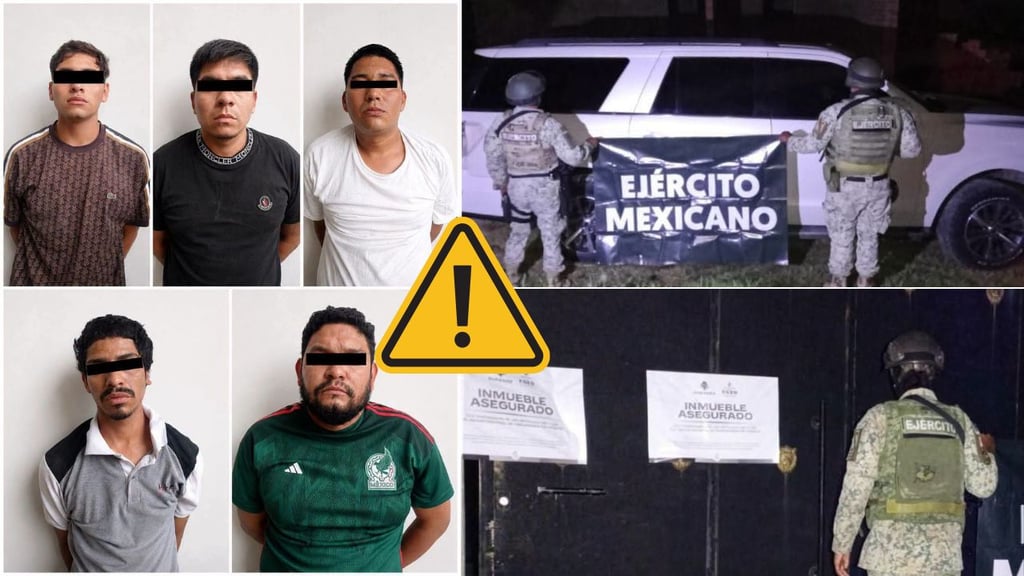 Militares aseguran dos presuntas casas de seguridad en FOS La Virgen; hay cinco detenidos