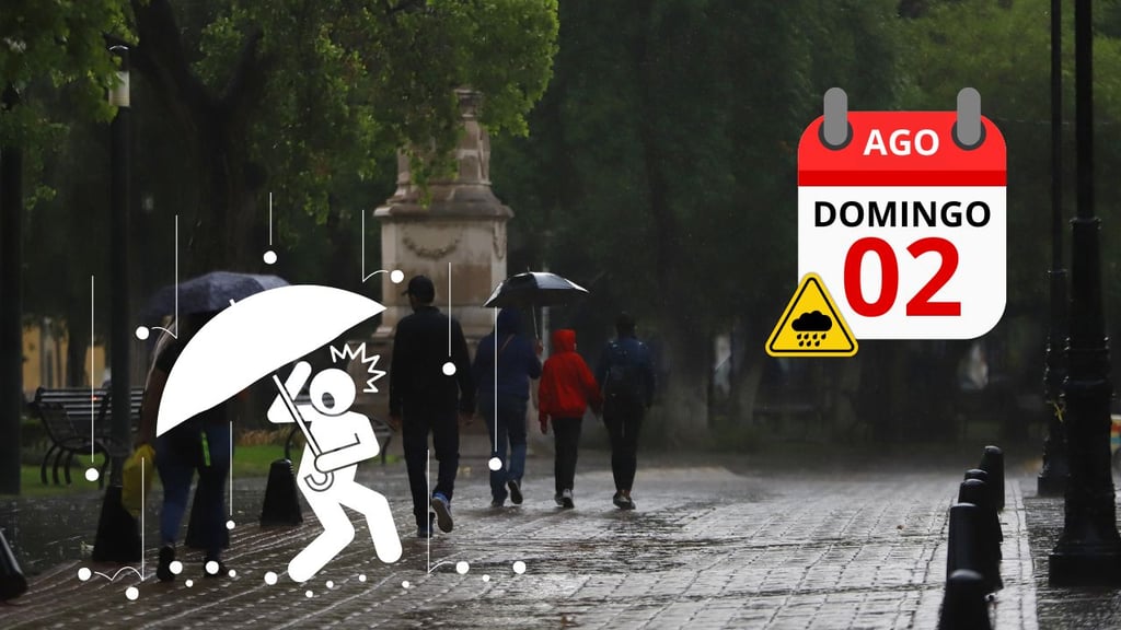 Domingo con lluvias muy fuertes en Durango; ¿aplica para la capital? Esto dice el pronóstico