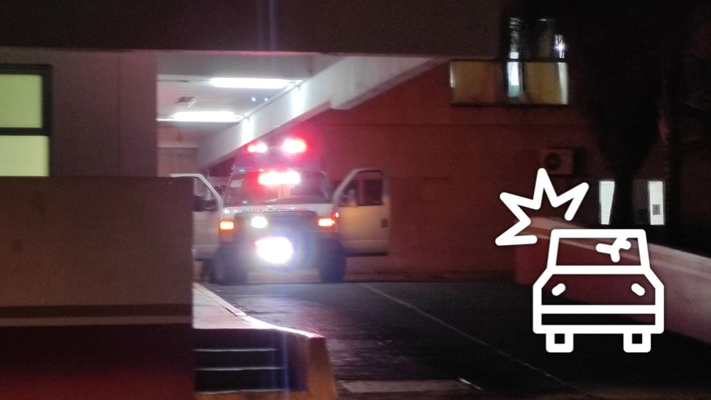 Chofer de taxi resulta lesionada tras choque en calles de la ciudad de Durango