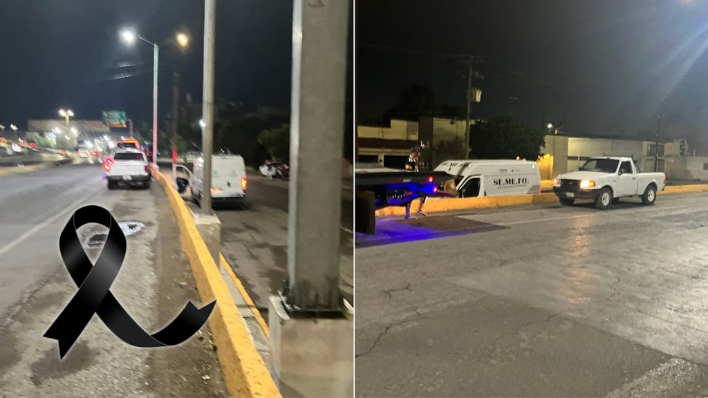 Peatón sin identificar muere atropellado en Gómez Palacio; conductor intentó huir pero fue detenido