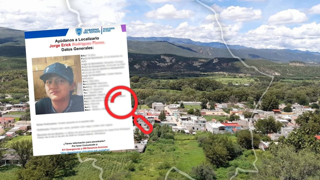 Buscan a adolescente de Mezquital en Chihuahua; no tienen contacto con él desde el 22 de julio