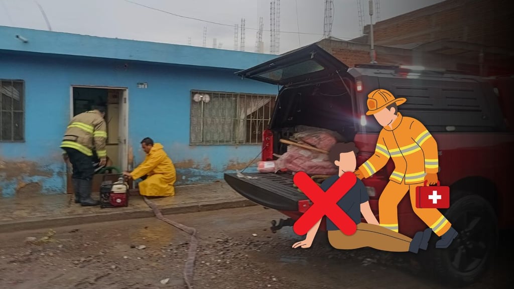 No se reportaron personas lesionadas por fuertes lluvias en Durango