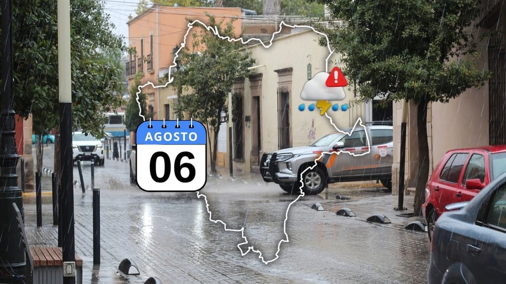 Jueves con lluvias intensas en Durango; ¿en qué zonas? Esto dice el pronóstico de HOY 6 de agosto