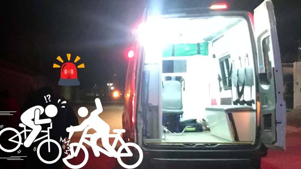 Choque de bicicletas deja a una mujer lesionada en Jardines de Cancún
